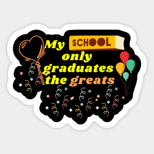 Teacher gifts idea, students gifts t shirt, funny school t shirt, Last day of school graduation ideas, Sticker